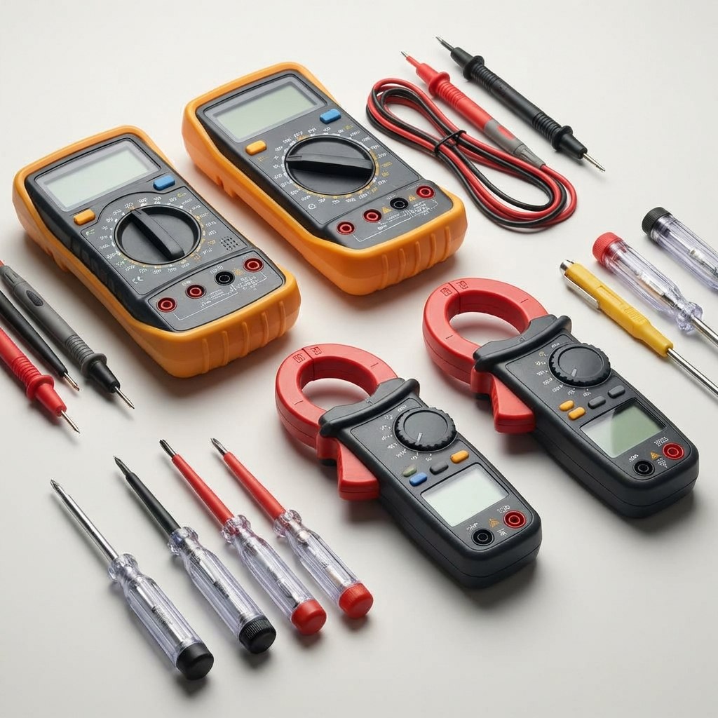 Мультиметры, токовые клещи, индикаторные отвертки