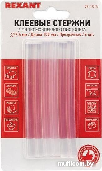 Клеевые стержни Rexant 09-1015 (6 шт, прозрачный)