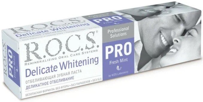 Зубная паста R.O.C.S Pro Fresh Mint деликатное отбеливание 135 г