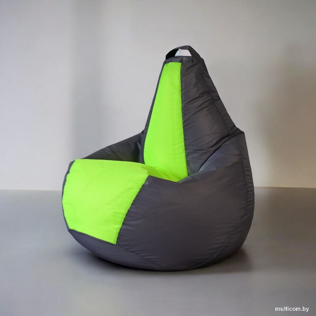 Кресло-мешок Mio Tesoro Груша Kombo XXL GF-130x85-SN (серебристый/неон)