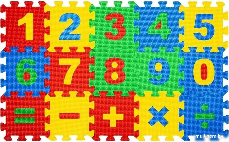 Коврик-пазл Юнландия Учим цифры 664658