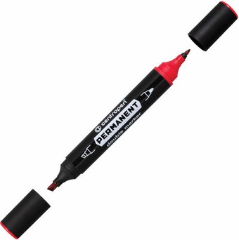 Маркер перманентный Centropen 6 1666 0104 (красный)