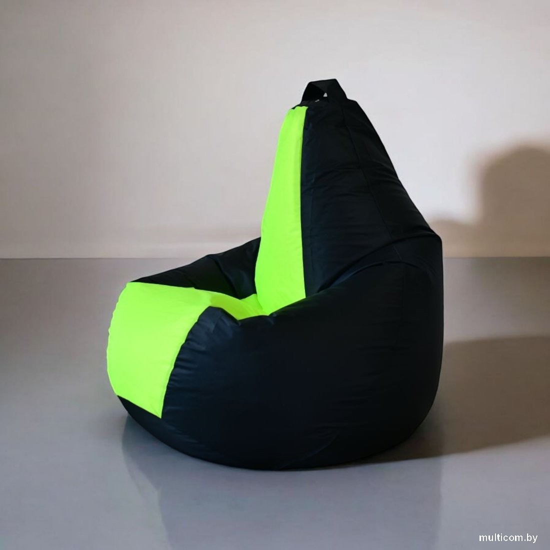 Кресло-мешок Mio Tesoro Груша Kombo XXL GF-130x85-CHN (черный/неон)