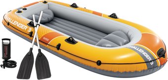 Моторно-гребная лодка Intex Challenger-3 Set 66313NP