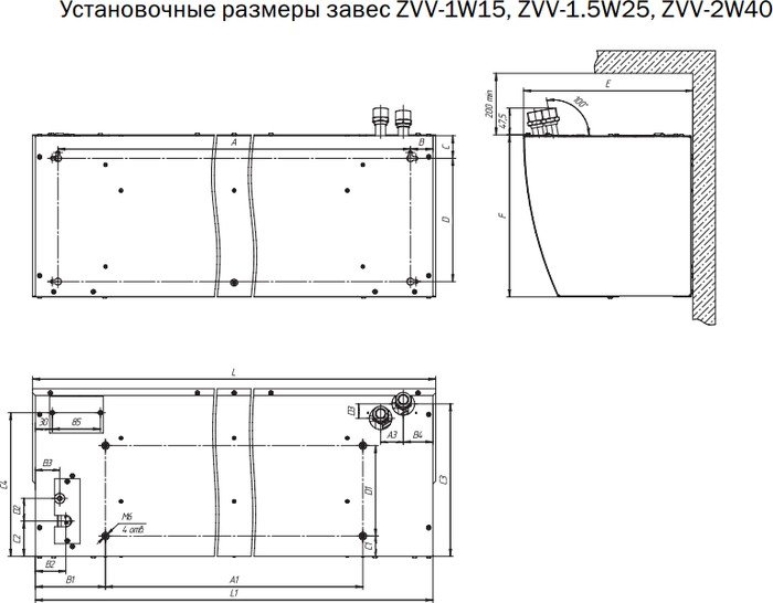 Тепловая завеса ZILON ZVV-1.5W25
