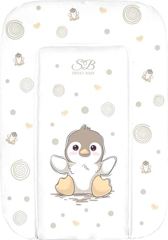 Пеленальный матрас Sweet Baby Pinguino New Crema 48x71 (пингвин бежевый)