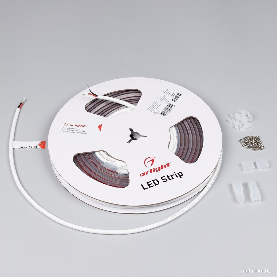 Светодиодная лента COB Arlight 4W/m 480Led/m CSP дневной белый 5M герметичная CSP-PFS-X480-10mm 24V Day4000 045043