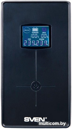 Источник бесперебойного питания SVEN Pro+ 1500 (LCD, USB)