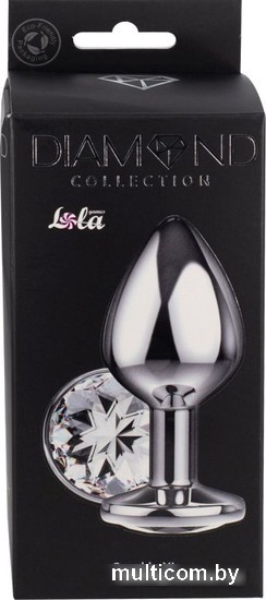 Анальная пробка Lola Games Diamond Clear Sparkle XL 4028-02Lola (прозрачный)