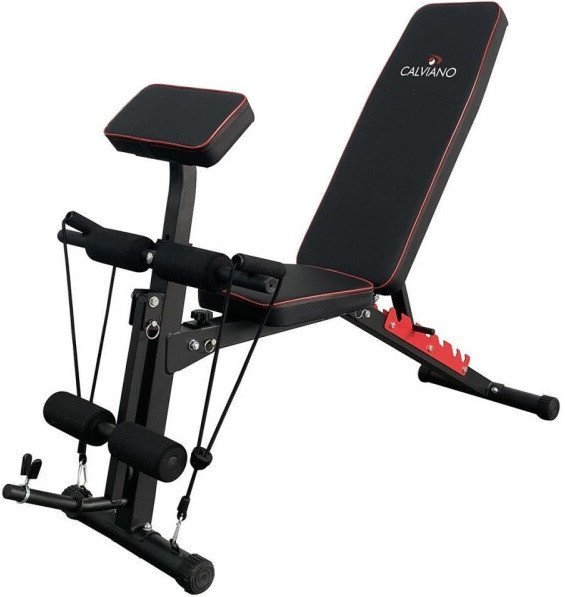 Силовая скамья Calviano 1003 (черный/красный)