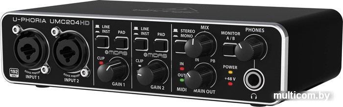 Аудиоинтерфейс BEHRINGER U-Phoria UMC204HD