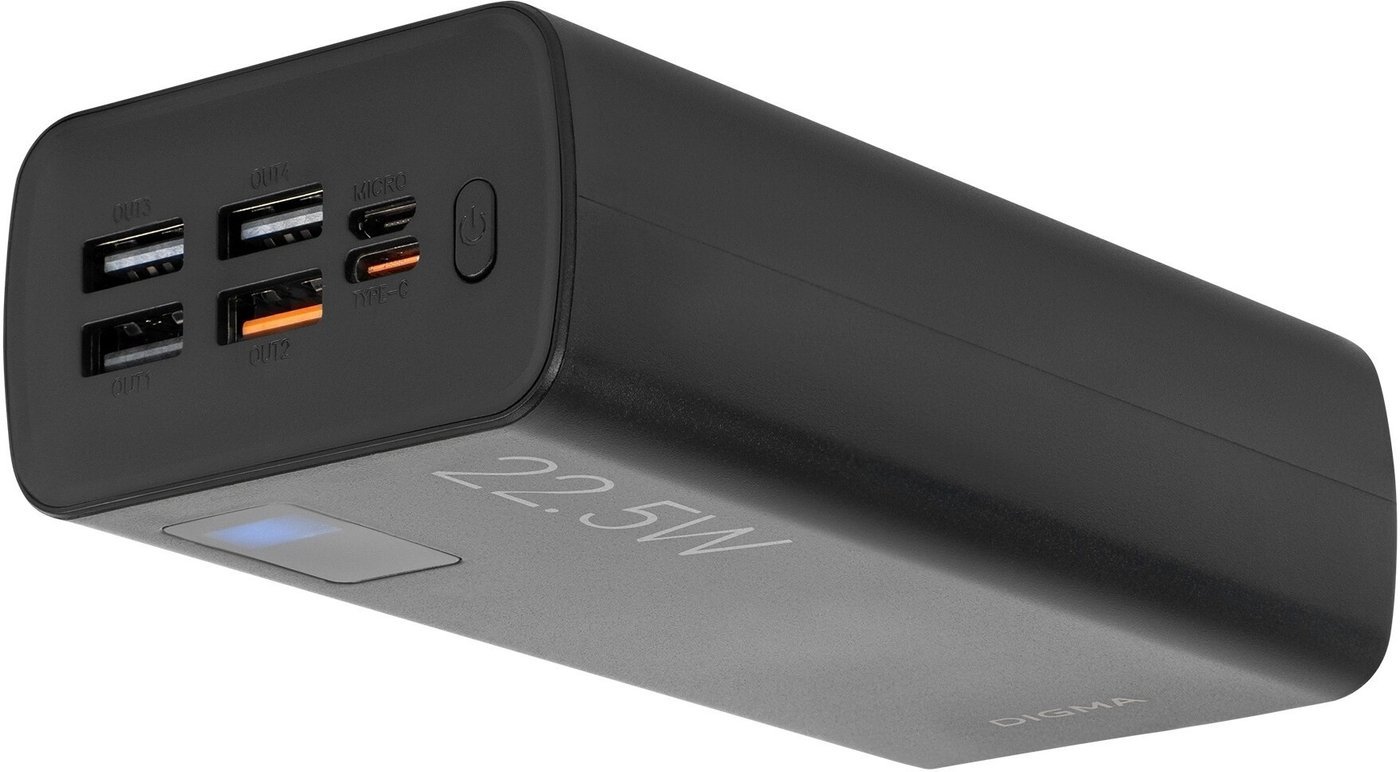 Внешний аккумулятор Digma DGPF30A 30000mAh (черный)