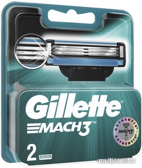 Сменное лезвие Gillette Mach3 (2 шт)