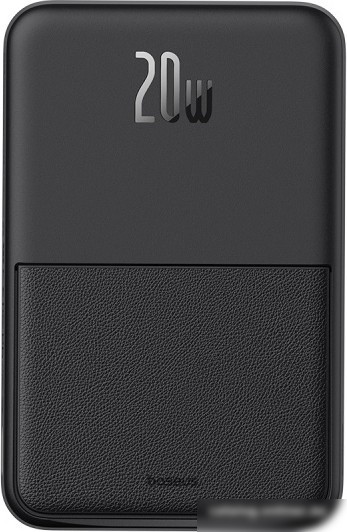 Внешний аккумулятор Baseus MagPro Magnetic Bracket Wireless Fast-Charging Power Bank 20W 5000mAh (черный)