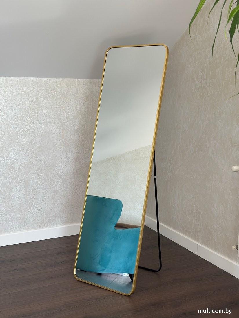 Зеркало eMZe Закругленные углы 45х150 DK0919.AUR (золото)