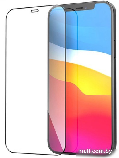 Защитное стекло Case 111D для iPhone 12 Pro Max (черный глянец)