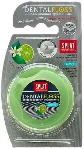 Зубная нить SPLAT Зубная нить SPLAT Dental Floss c ароматом бергамота и лайма 30 м