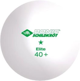 Мяч для настольного тенниса Donic Schildkrot Elite 40+ (белый, 1 звезда, 6 шт.)