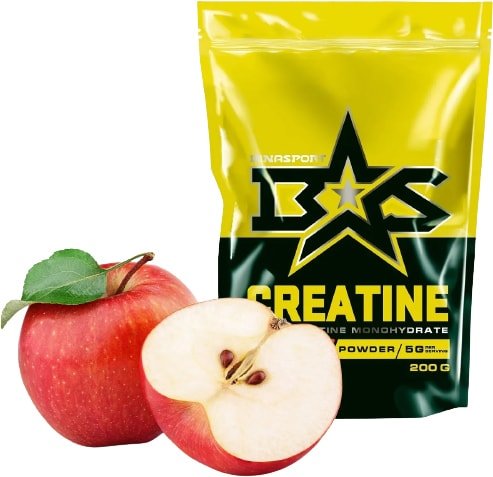 Моногидрат креатина Binasport Creatine (200г, яблоко)