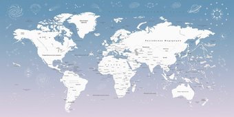Флизелиновые обои Citydecor Карта мира 26 (300x150см)