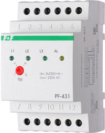 Реле контроля фаз Евроавтоматика F&F PF-431 EA04.005.001