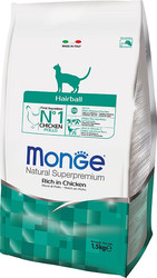 Корм для кошек Monge Hairball Rich in Chicken 10 кг