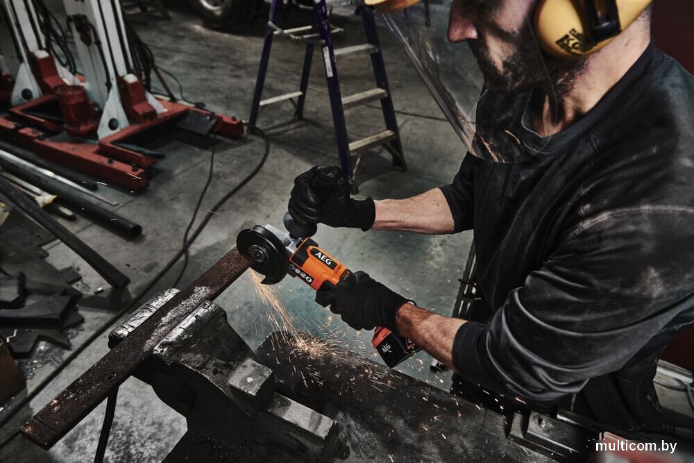 Угловая шлифмашина AEG Powertools BEWS18-125X2-0 4935498182 (без АКБ)