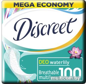 Прокладки ежедневные Discreet Deo Water Lily Multiform (100 шт)