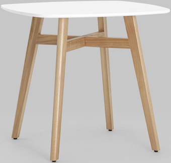 Кухонный стол Stool Group Target 80x80 SL-691 (белый/бук)