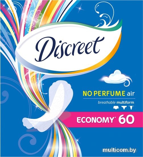 Прокладки ежедневные Discreet Air Multiform Trio (60 шт)