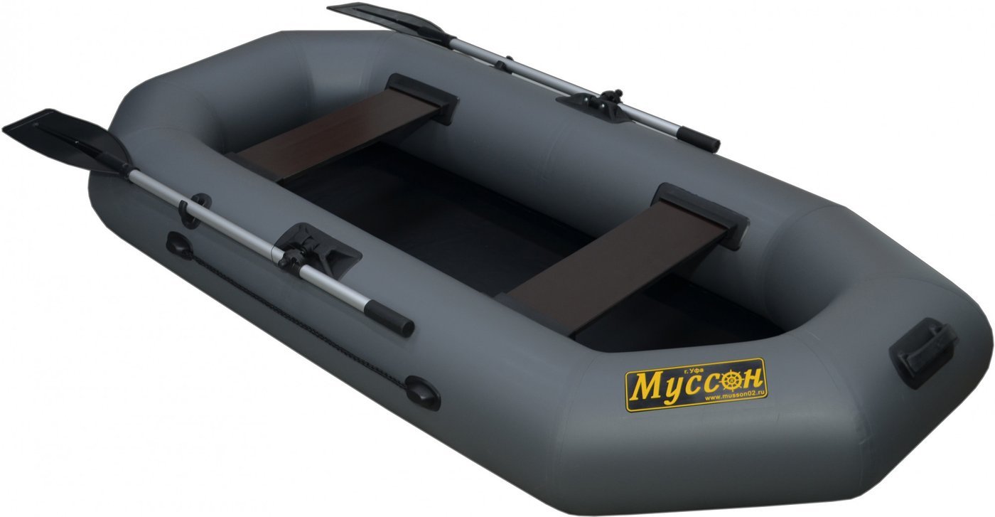 Гребная лодка Муссон S-240 (серый)