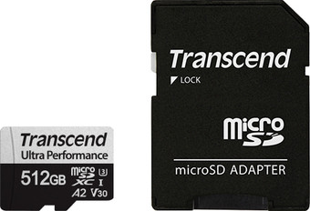 Карта памяти Transcend microSDXC 340S 512GB (с адаптером)