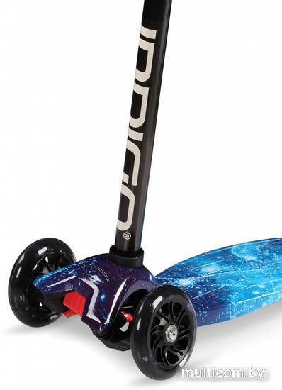Трехколесный самокат Indigo Space IN252 (синий/голубой)