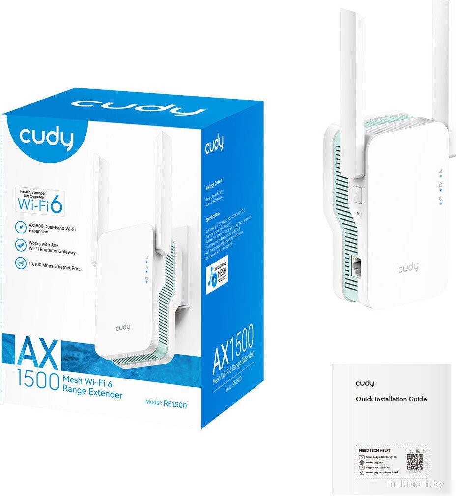 Усилитель Wi-Fi Cudy RE1500 1.0