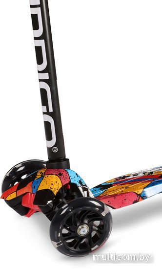 Трехколесный самокат Indigo Bright IN251 (красный/синий/желтый)