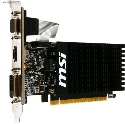 Видеокарта MSI GeForce GT 710 2GB DDR3 [GT 710 2GD3H LP]