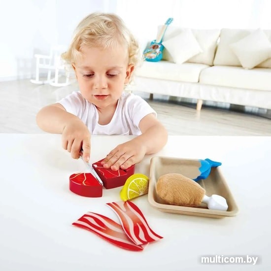 Набор игрушечных продуктов Hape Готовим мясо E3155-HP