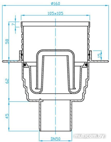 Трап/канал Plast Brno SI5PC00