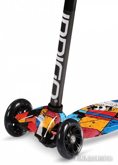 Трехколесный самокат Indigo Bright IN251 (красный/синий/желтый)