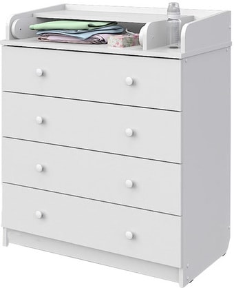 Детский комод Атон Мебель Сириус 804-2 (белый)