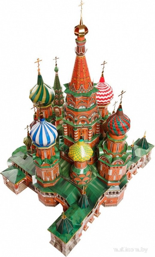 Сборная модель Умная Бумага Собор Василия Блаженного 4627081550017
