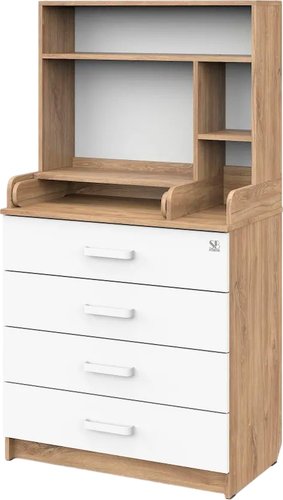 Детский комод Sweet Baby Albero New (дуб канзас/аляска белая)