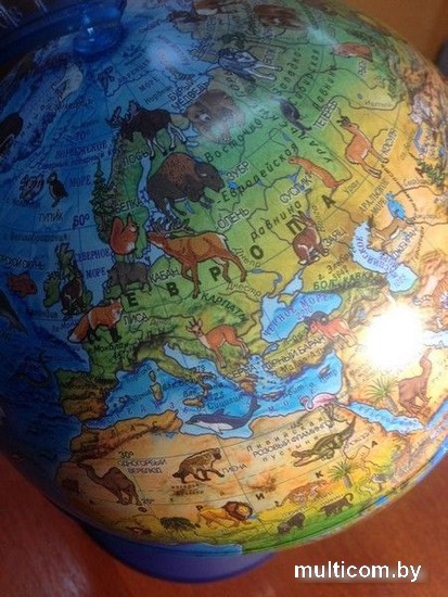 Школьный глобус Globen Зоогеографический с подсветкой Ке012100208