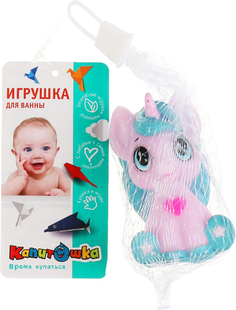 Игрушка для ванной Капитошка Единорожка YF-06-2021