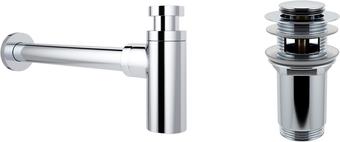 Сифон Wellsee Drainage System 182104001 (сифон, донный клапан, хром)
