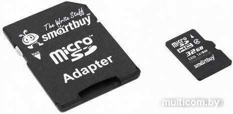 Карта памяти Smart Buy microSDHC Class 10 32GB (SB32GBSDCL10-01)