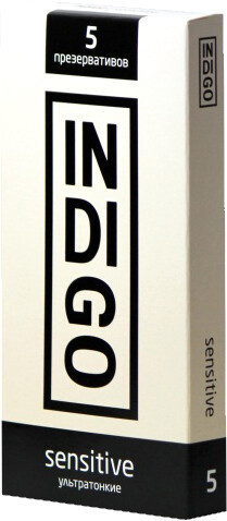 Гладкие презервативы Indigo Sensitive №5 ультратонкие
