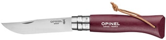 Складной нож Opinel N°8 Trekking темляк (бордовый)