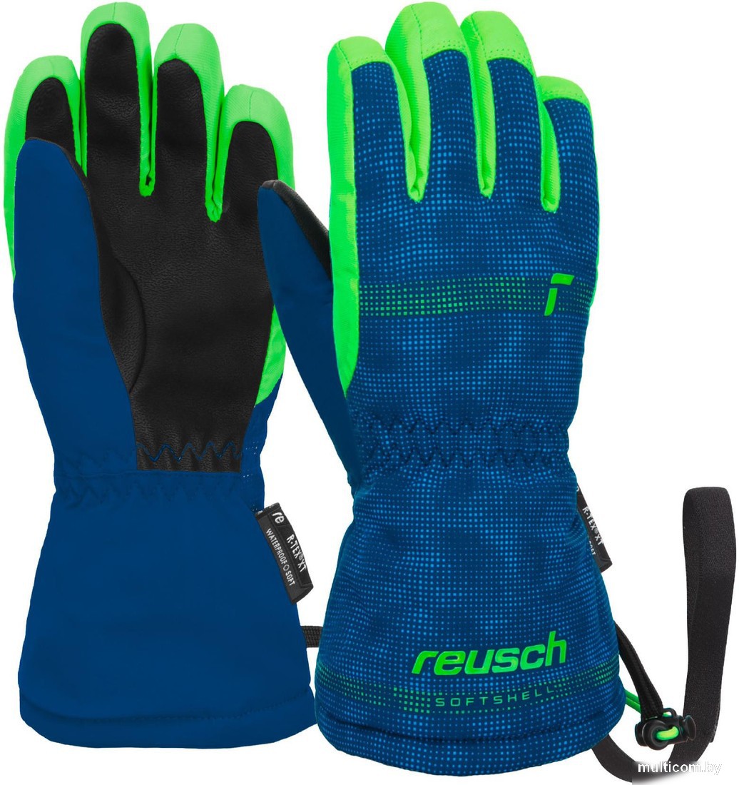Горнолыжные перчатки Reusch Maxi R-Tex Xt 6285215-4507 (р-р 4, Surf The Web/Green Gecko)