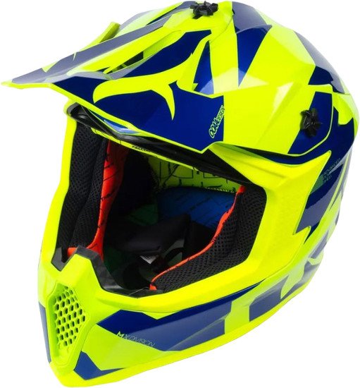 Мотошлем MT Helmets Falcon Crush B7 (XL, глянцевый синий)